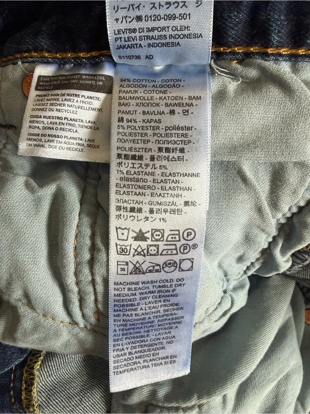 Levi's 501 Original Fit Jeans Men's 32x34 Uncanny Medium Blue Indigo Wash